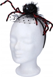 Haarband met spin 19 cm