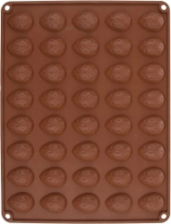 Siliconen koekjesvorm ‘noten’ Sillinie, oranje