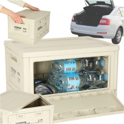 Camping opbergdoos 25L lichtgrijs