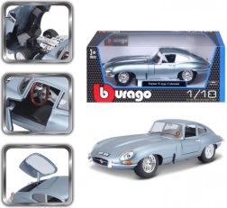 Bburago 1:18 Jaguar E Coupé Metallic Zilverblaauw