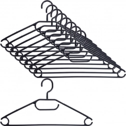 zwarte draaibare kleerhangers 10 stuks