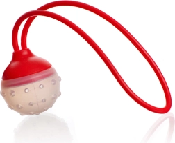 Siliconen thee- en kruidenezeef CULINARIA, 5 × 22 cm, rood