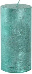 Rustieke kaars Provence 12 cm – Groen