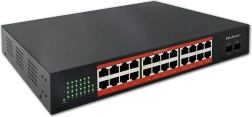 Gigabit-netwerkswitch 24× RJ45 en 2× SFP 1 Gb/s