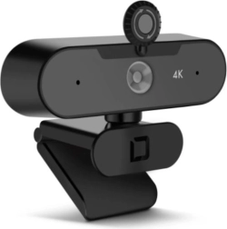 Webcam met 4K-resolutie zwart