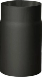 Rookpijp 120 mm, lengte 250 mm, wanddikte 1,5 mm, zwart