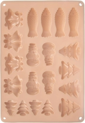 Siliconen vorm voor koekjes en pralines, beige 34 × 24,5 × 1 cm