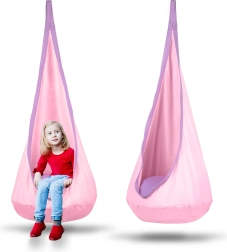 Hangende cocon-zit voor kinderen Neo-Sport – lichtroze