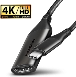 Adapter USB-C naar HDMI 4K/60Hz aluminium, 25 cm kabel