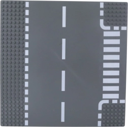 Bouwplaat weg met zebrapad 26 × 26 cm