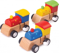 Houten kleurrijke locomotief Bigjigs Toys