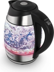 Glazen waterkoker Esperanza Seine 1,7 l, zwart met LED-verlichting en temperatuurregeling