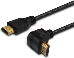 Haakse HDMI-kabel goud v1.4 3D, 4Kx2K, 1,5 m, CL-04