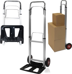 Opvouwbare aluminium transportsteekwagen