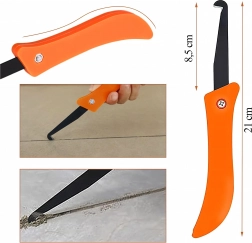 haakschraper voor voegen en siliconen, 21 cm