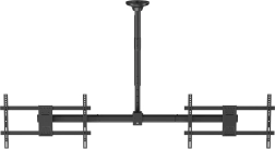 Plafondsteun voor twee tv’s 34–60" met hoogteverstelling en VESA 600×400
