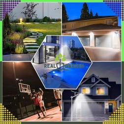 Zonne tuinlamp voor paalmontage 300 W, 299 LED, straatpaneel