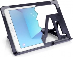 Verstelbare tablethouder, zwart, opvouwbaar 26 × 18,5 cm