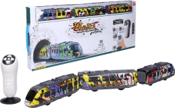 RC-graffiti-treintje met licht- en geluidseffecten