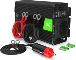 GREEN CELL spanningsomvormer 12 V naar 230 V 300 W / 600 W met zuivere sinusgolf