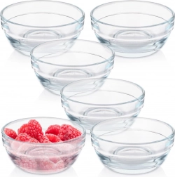 Glazen schaaltjes 7,5 cm 80 ml, set van 6 stuks