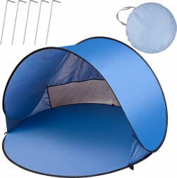 Automatische zelfopvouwende XL strandtent 146 × 146 cm met hoes