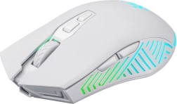 Draadloze gamingmuis PANDORA 3200 DPI wit