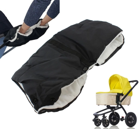 Warme fleece handschoenwarmer voor kinderwagen en slee