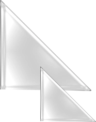 Zelfklevende hoekjes A4, transparant — 6 stuks