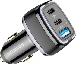 BlitzWolf autolader 115W 3 USB-poorten PD