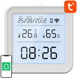 Slimme temperatuur- en vochtigheidssensor Wi‑Fi GOSUND S6 met LCD‑display