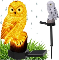 Solarlamp voor de tuin in de vorm van een uil Gardlov