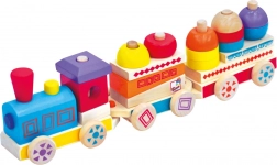 Bino Bonte houten trein MAXI