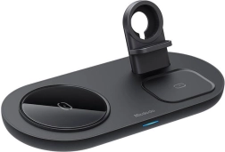 Draadloze oplader MCDODO 3-in-1 15 W voor iPhone, Apple Watch en AirPods – zwart
