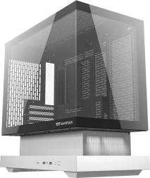 Computerbehuizing Darkflash F1 wit met 6 ARGB‑ventilatoren