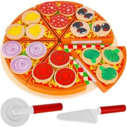 Houten pizza met klittenband voor kinderen