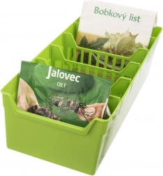 Groene keukenorganizer voor kruiden 30 × 13 × 8 cm