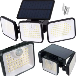 Zonne- buitenlamp 180 LED met PIR- en schemersensor IZOXIS IP65