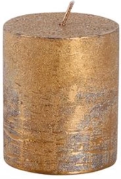 Rustieke cilindrische kaars PROVENCE koperkleurig 6 × 7 cm