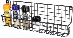 Metalen hangende kruidenplank – zwart