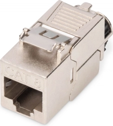 Keystone-module RJ45 (8P8C) Cat 8.1 STP, afgeschermd, gereedschapsloos, staal