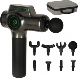 Draagbare massagepistool met LED-display 8-in-1