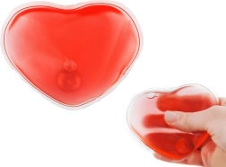 Herbruikbaar gel-handwarmer in hartvorm Malatec