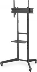mobiele tv-standaard met plank voor 37–70", draagvermogen 50 kg, VESA tot 600 × 400