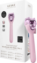 Micro-naald gezicht roller Geske 9-in-1 met app (roze)