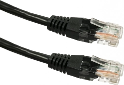 Patchkabel RJ45 UTP Cat 6, 1 m, zwart