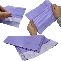 Paarse plastic verzendenveloppen A3 310 × 420 mm, zelfklevend, 50 stuks
