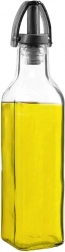 Glazen fles voor olie en azijn met doseerdop 250 ml