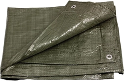 Afdekzeil met metalen ogen 4 × 5 m, 100 g/m², groen