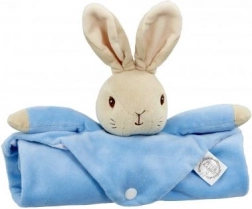 Pluchen knuffeldoekje met konijntje PETER RABBIT, blauw 37,5 × 37,5 cm